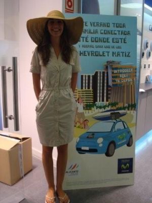 Azafata promotoras Movistar